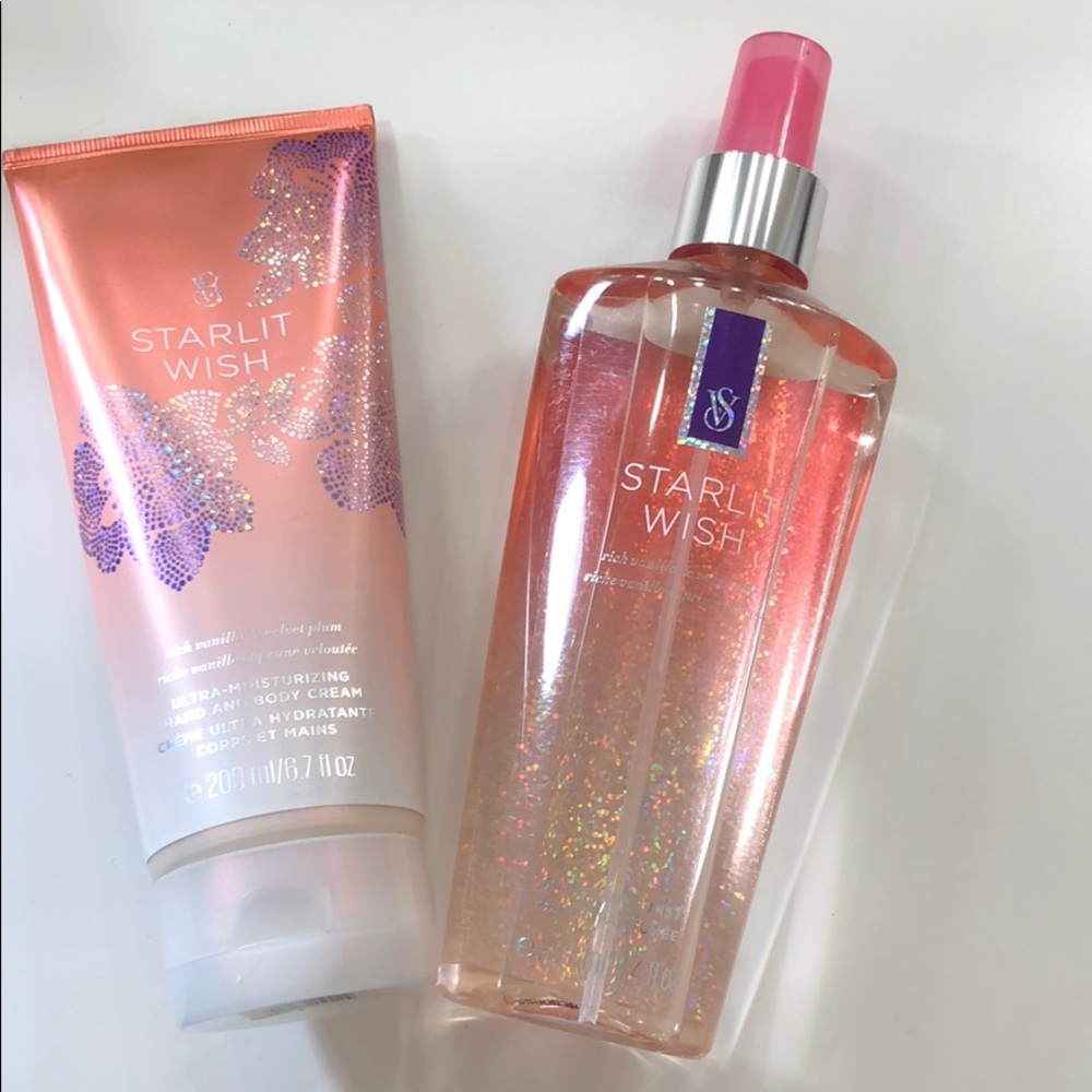 VS Starlit Wish fragrance spray and moisture cream